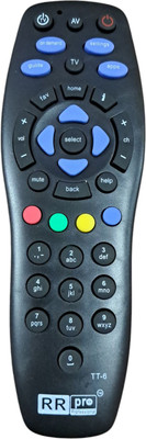 RR Pro Replacement Remote For Tata Sky SD Set Top Box Suitable for Tata Play SD HD DTH Box Remote Controller(Black)