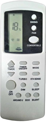 2fortheroad 222027 Airconditioner  AC Remote(compare keys with old remote) Whirlpool Magicool Remote Controller(White)