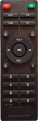 LipiWorld HT151 Home Theater Sound bar System Remote Compatible For  Blaupunkt soundbar Remote Controller(Black)