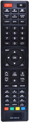 Tke LED 591 AW-D01S Remote Control for  Smart TV(1126) AIWA Remote Controller(Black)