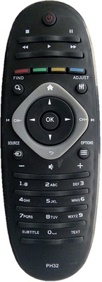 HDF Compatible for Philips LCD LED TV (PH32) Philips LCD LED TV Remote Controller(Black)
