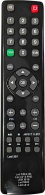 Ehop Universal remote control for LED LCD TV ,for LED 3224 ,3222,3218 HD Televisions Intex Remote Controller(Black)