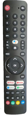 Kritex Remote Compatible for WORLDTECH LCD/LED Smart TV Remote Remote Controller(Black)