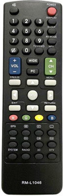 RISHI ENTERPRISES (74) THIS REMOTE IS COMPATIBLE FOR LED LCD TV SHARP Remote Controller(Black)