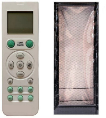 Ethex C-12 Re-102 Remote With cover (Remote+Cover) Ac Remote compatible for Voltas/Videocon/Lloyd Ac Remote Controller(White)