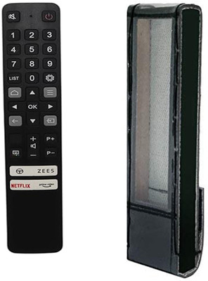 Paril (Remote+Cover) Tv Remote compatible for TCL Smart led/lcd Tv Remote TvR-81 RC With PU Leather Protective Cover(No Voice Command)(Same remote Only will work) Remote Controller(Black) Paril (Remote+Cover) Tv Remote compatible for TCL Smart led/lcd Tv Remote TvR-81 RC With PU Leather Protective Cover(No Voice Command)(Same remote Only will work) Remote Controller(Black)