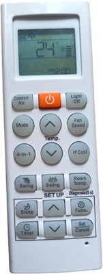 Ehop AKB75415306 AC-36K Compatible for AC with H'Cool Function LG Remote Controller(White)