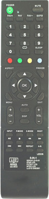 LipiWorld LED38 LC-1672 Universal Led Tv Remote Control Compatible For Lloyd EN83801 Intex Star Futec Genus Remote Controller(Black)