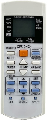 7SEVEN Compatible for Panasonic AC Remote Original 29d Inverter Model 1 1.5 2 Ton Split or Window Air Conditioner Panasonic AC Remote Controller(White)