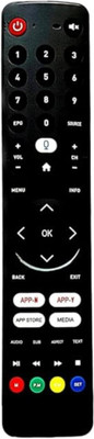 Kritex . CNVY-40 Compatible for NVY LCD/LED Smart TV Voice Remote Remote Controller(Black)