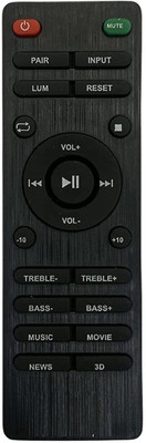 Ehop Compatible with SOUNDBAR (AAVANTE BAR) (2.1 Channel) Boat Remote Controller(Black)