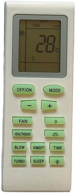 LUNAGARIYA AC Remote No.18, Compatible with  AC Remote Control BLUESTAR Remote Controller(White)