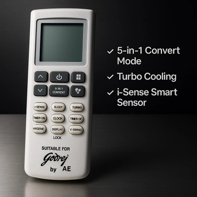 AE AE01GY01 Godrej Remote Controller(Ivory White)