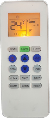 LipiWorld 223A AC Remote Control With Display Light Backlight Compatible For  Lloyd AC Remote Controller(Grey)