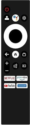 Gezok Remote Control No Voice Supported compatible with Motorola, MOTOROLA Envision, Motorola smart tv, motorola google tv, non-voice Remote Controller(Black)