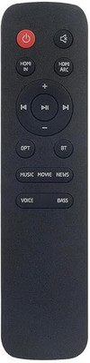 AACL Home Theater (Please Match The Image with Your Old Remote)-Black AACL Compatible Remote Control for JBL Cinema SB190 2.1 380W Sound Bar System/ Remote Controller(Black)