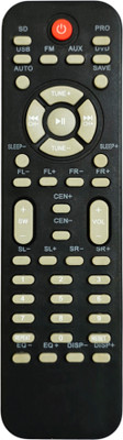 ERNIL 12IN1 Home Theater Remote Compatible For ENKOR Target Beston Deltron Hiybon Santosh Oscar Takai Cts PHX Multisonic Remote Remote Controller(Black)