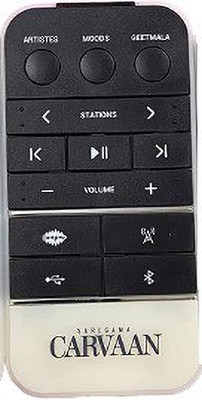 Akshita SC 01 6 Watt 1.0 Channel Wireless Bluetooth Remote Control CARVAAN Remote Controller(Black)