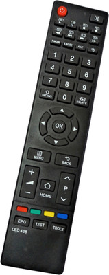 Ehop Compatible Remote Control for  LED LCD TV VU Remote Controller(Black)