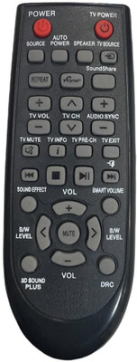 miracles in hand AH59-02547B AH5902547B REOMTE COMPATIBLE WITH SOUNDBAR AND HOME THEATRE SAMSUNG Remote Controller(Black)