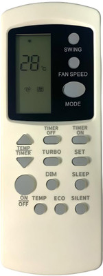 mumax AC Remote No. 210A (with Backlight), Compatible for  AC Remote Whirlpool Remote Controller(White)