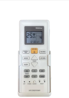 miracles in hand MIH157OG AC REMOTE COMPATIBLE WITH INVERTER PANASONIC Remote Controller(White)