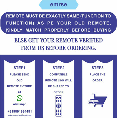 Emrse Compatible AC Remote (AC 36 )-RC GODREJ, VOLTAS, ONIDA ,VIDECON Remote Controller(White)