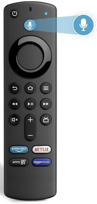 hybite Bluetooth Remote Compatible with Fire Tv Stick 4k Device with Voice Command (match your old remote) ONLY REMOTE Amazon firestick Remote Controller(Black)