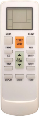 LipiWorld 231A AC Remote Control ( Old Remote Exactly Same Remote Will Only Work ) Compatible For Godrej AC Remote Controller(Grey)