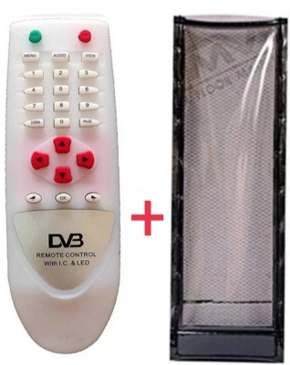 Paril (Remote+Cover) Remote compatible DD National Free dish Remote DVB-DTH With PU Leather Protective Cover( EXACTLY SAME REMOTE WILL ONLY WORK) Remote Controller(Black)