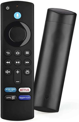 TRUST eDGe Fire-Stick Remote Control Compatible with Amzon Alexa Voice FlRE TV Stick 3rd Generation) Fire Stick Remote Remote Controller(Black)