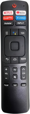 HICLE Replacement Remote Control for Vu Smart TVs Non-Bluetooth, Non-Voice Command VU, VU ANDROID TV MODELS Remote Controller(Black)
