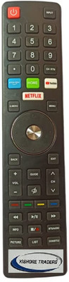 Kishore Traders Compatible Remote Control For Led Tv Smart Led Tv Remote eAirtec Smart Led Tv Remote Controller(Black)
