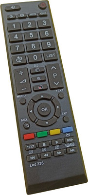 Axelleindia COMPATIBLE LED/LCD TV REMOTE CONTROL LED238 For Toshiba LED/LCD Remote Controller(Black)