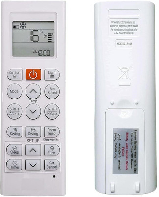 ERNIL AC Remote Compatible for AKB75215406 =Ac (6in1 Button) AKB75215406 (Please Match The Image with Your Remote) 36S Remote Controller(White)