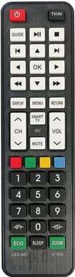 OG Remote LED461 V78G Compatible with VIDEOCON SMART LED LCD TV Remote Controller(Black)