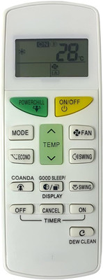 TIZOQ Remote Control No. 132L Compatible/Replacement for Daikin AC Remote Controller(White)