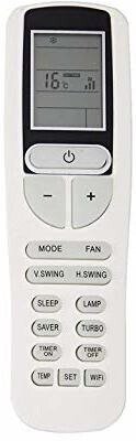 ditec AC Remote AC-133B with WI-FI Function Compatible with  Air Conditioner VOLTAS Remote Controller(White)