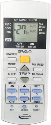 Kishore Traders Compatible Remote Control For Panasonic AC Panasonic Ac Remote Controller(White)