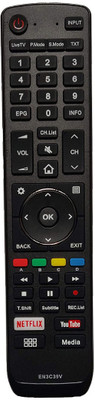 MASE Compatible Smart LED TV EN3C39V VU Remote Controller(Black)