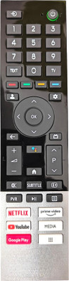 Ehop CT-95022 Compatible remote control for Smart tv with google voice search Toshiba Remote Controller(Black)