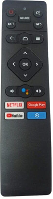 Kritex Compatible for PANASONIC TV Remote Control Whith Voice Remote Controller(Black)