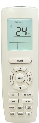 LipiWorld 206O 6th Sense AC Remote Control With Display Light Compatible For  Whirlpool AC Remote Controller(Grey)