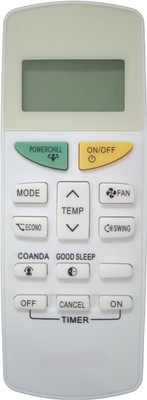 NixGlobal 132-G DAI-KIN AC Remote Compatible with DAIKIN 1 / 1.5 /2 TON AC Remote Controller(White)