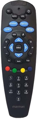 Marman Compatible with Tata Sky Remote Control Replacement of Original DTH SD HD Set top Box Remote Universal Model Non Voice Command Tata Play/Sky Remote Controller(Black)