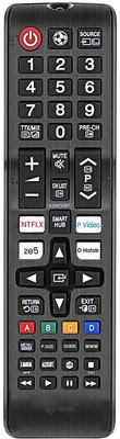 7SEVEN Compatible Samsung Remote Universal for LCD LED OLED QLED UHD Smart Tv Plasma 3D RM-1618 Samsung TV Remote Controller(Black)
