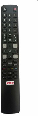 NixGlobal RC802N Remote with Netflix Function Compatible with TCL SMART LED LCD TV Remote Controller(Black)