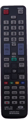 SJS T.V-Lcd-Led URC-70 Remote Controller(Black)
