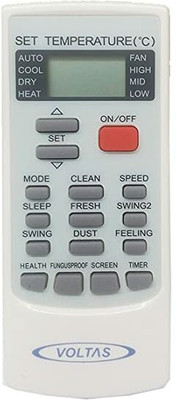 V4 Gadgets Voltas AC Remote (YK-H/006E) Air Conditioner Remote Controller(White)