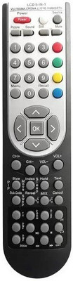 Ehop 5IN1 LC1503 LED LCD Smart TV Universal Remote Control Compatible for VU Troma Lloyd Remote Controller(White)